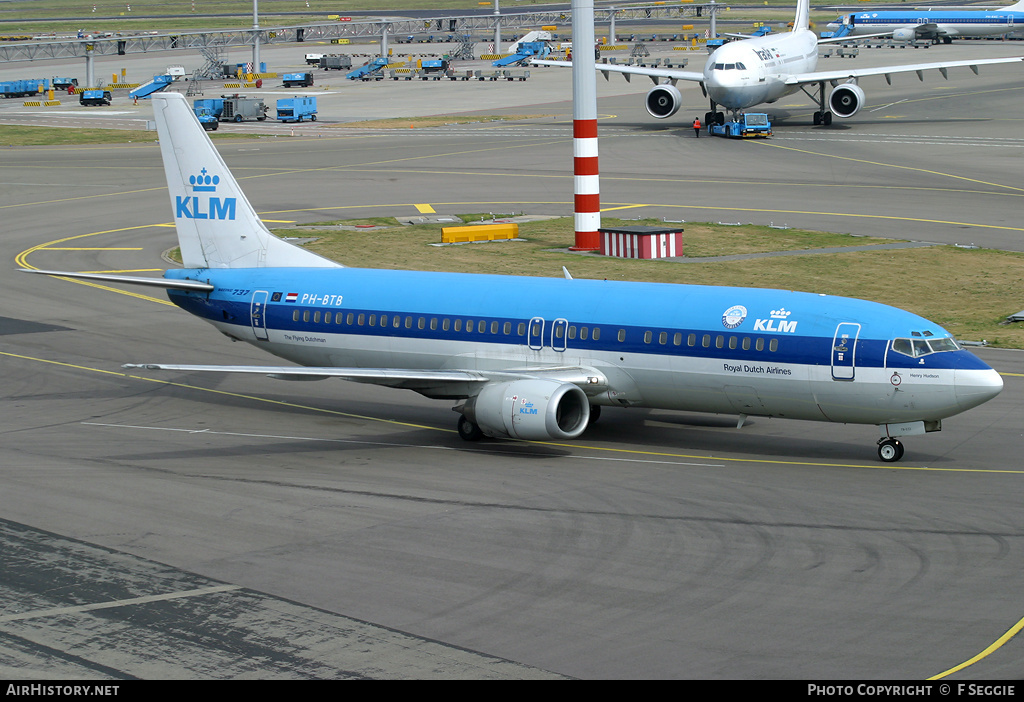 Aircraft Photo of PH-BTB | Boeing 737-406 | KLM - Royal Dutch Airlines | AirHistory.net #62186