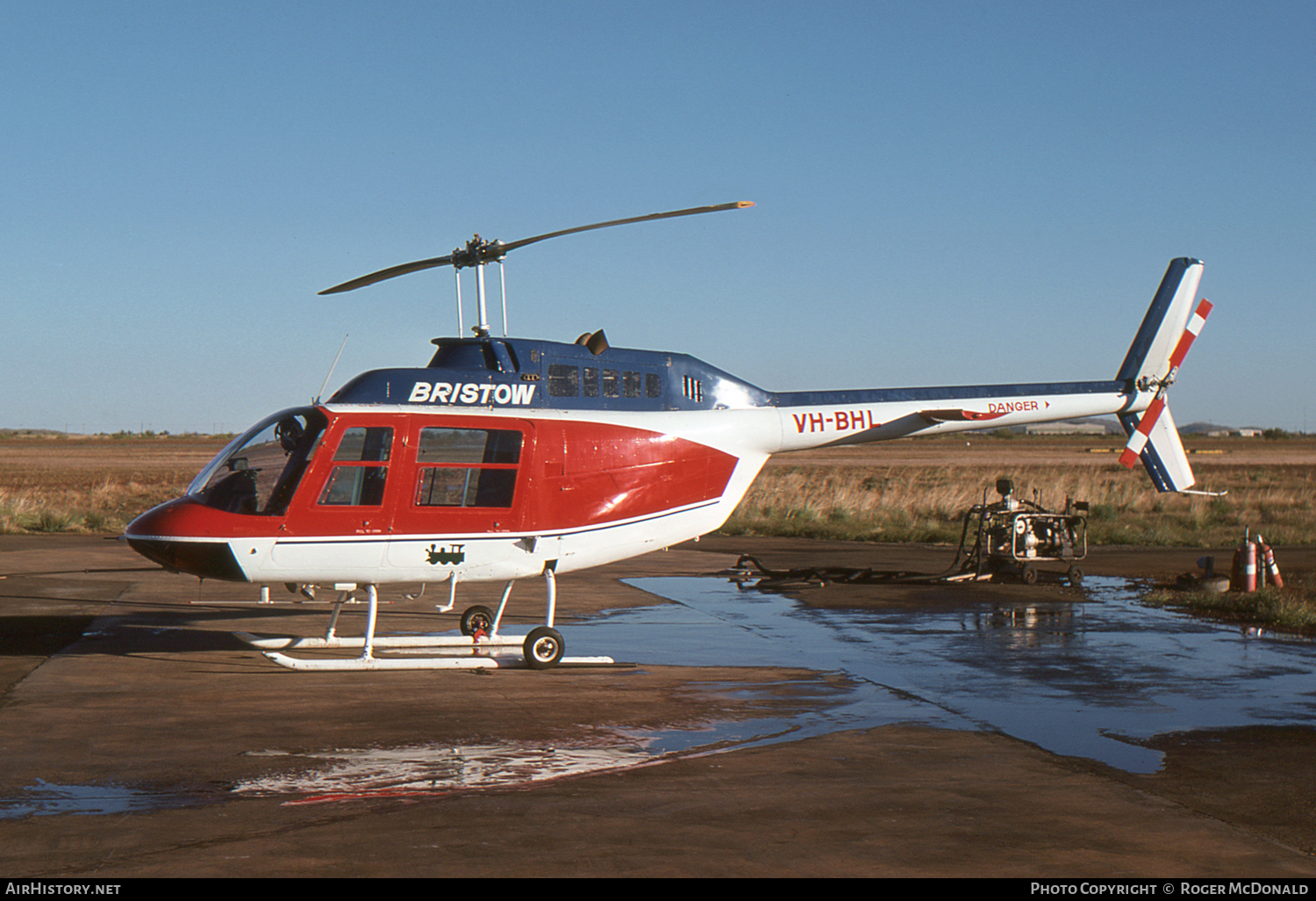 Aircraft Photo of VH-BHL | Bell AB-206A JetRanger | Bristow Helicopters | AirHistory.net #62190