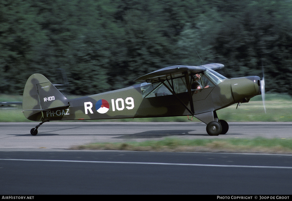 Aircraft Photo of PH-GAZ / R-109 | Piper L-21B Super Cub | Koninklijke Luchtmacht Historische Vlucht | Netherlands - Air Force | AirHistory.net #62195