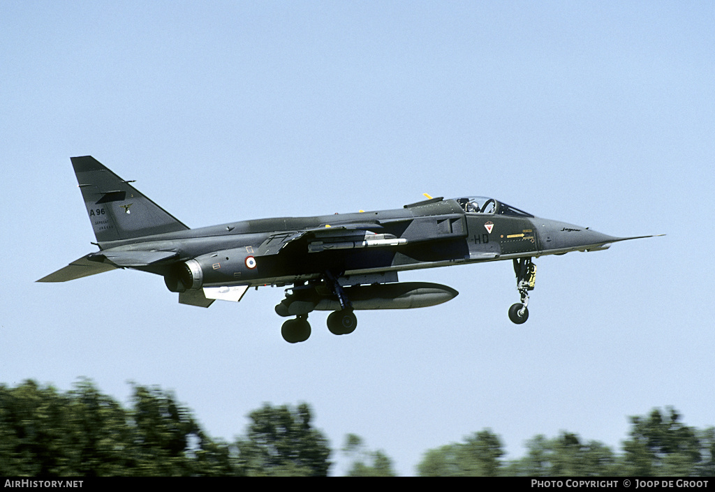 Aircraft Photo of A96 | Sepecat Jaguar A | France - Air Force | AirHistory.net #62214