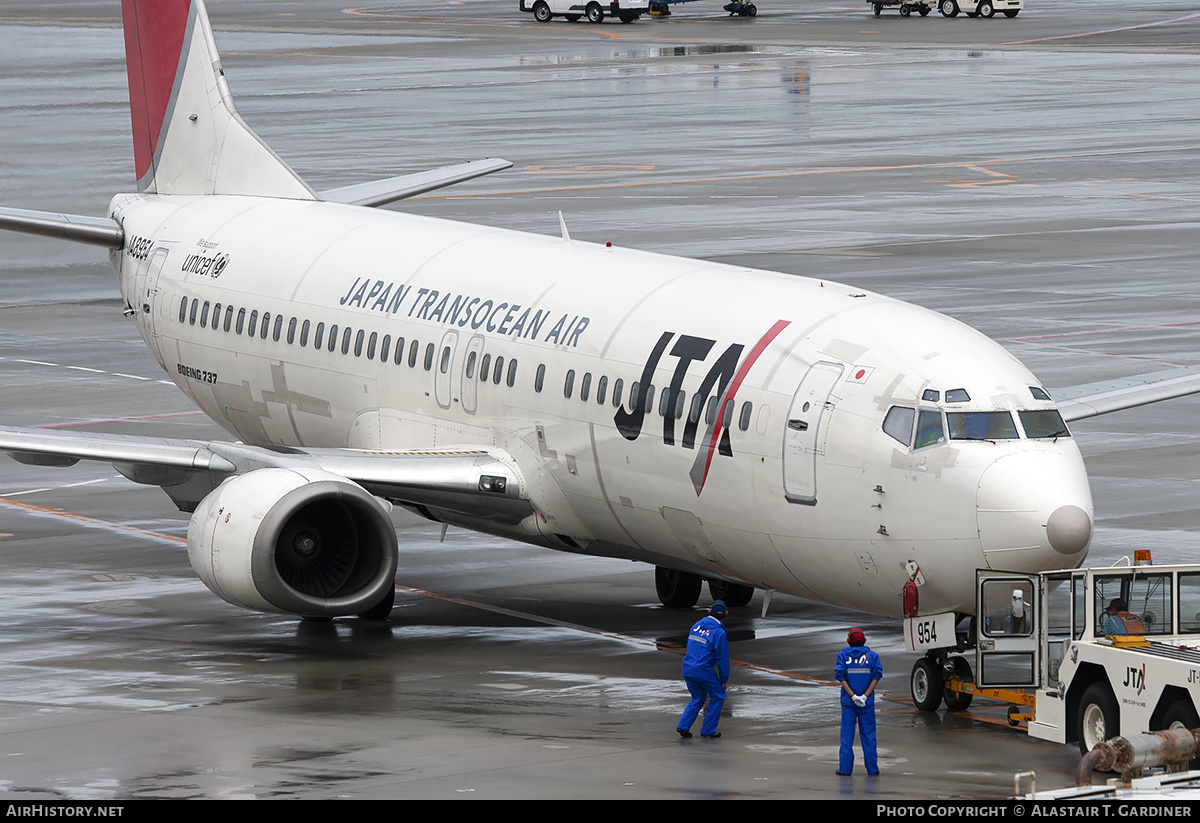 Aircraft Photo of JA8954 | Boeing 737-4K5 | Japan TransOcean Air - JTA | AirHistory.net #62216