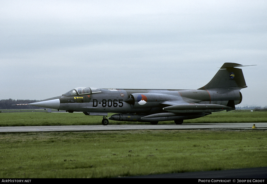 Aircraft Photo of D-8065 | Lockheed RF-104G Starfighter | Netherlands - Air Force | AirHistory.net #62218