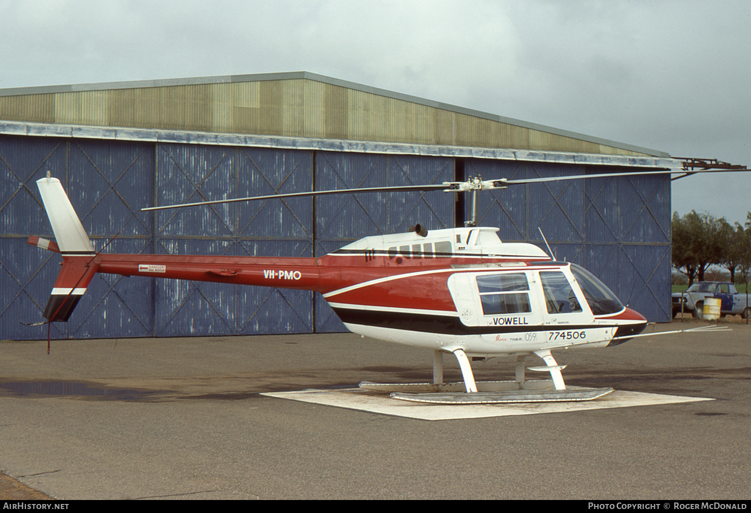 Aircraft Photo of VH-PMO | Bell 206B JetRanger II | Vowell Helicopters | AirHistory.net #62237