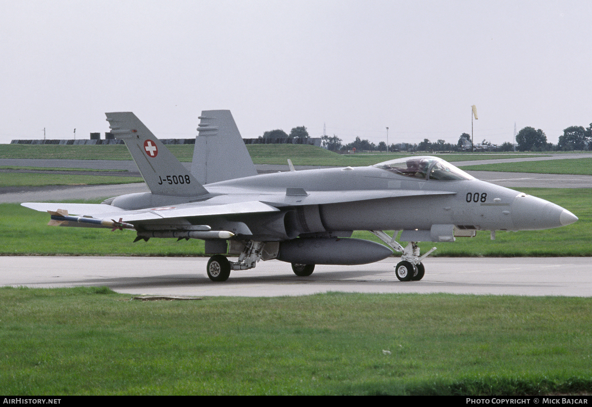 Aircraft Photo of J-5008 | McDonnell Douglas F/A-18C Hornet | Switzerland - Air Force | AirHistory.net #62249