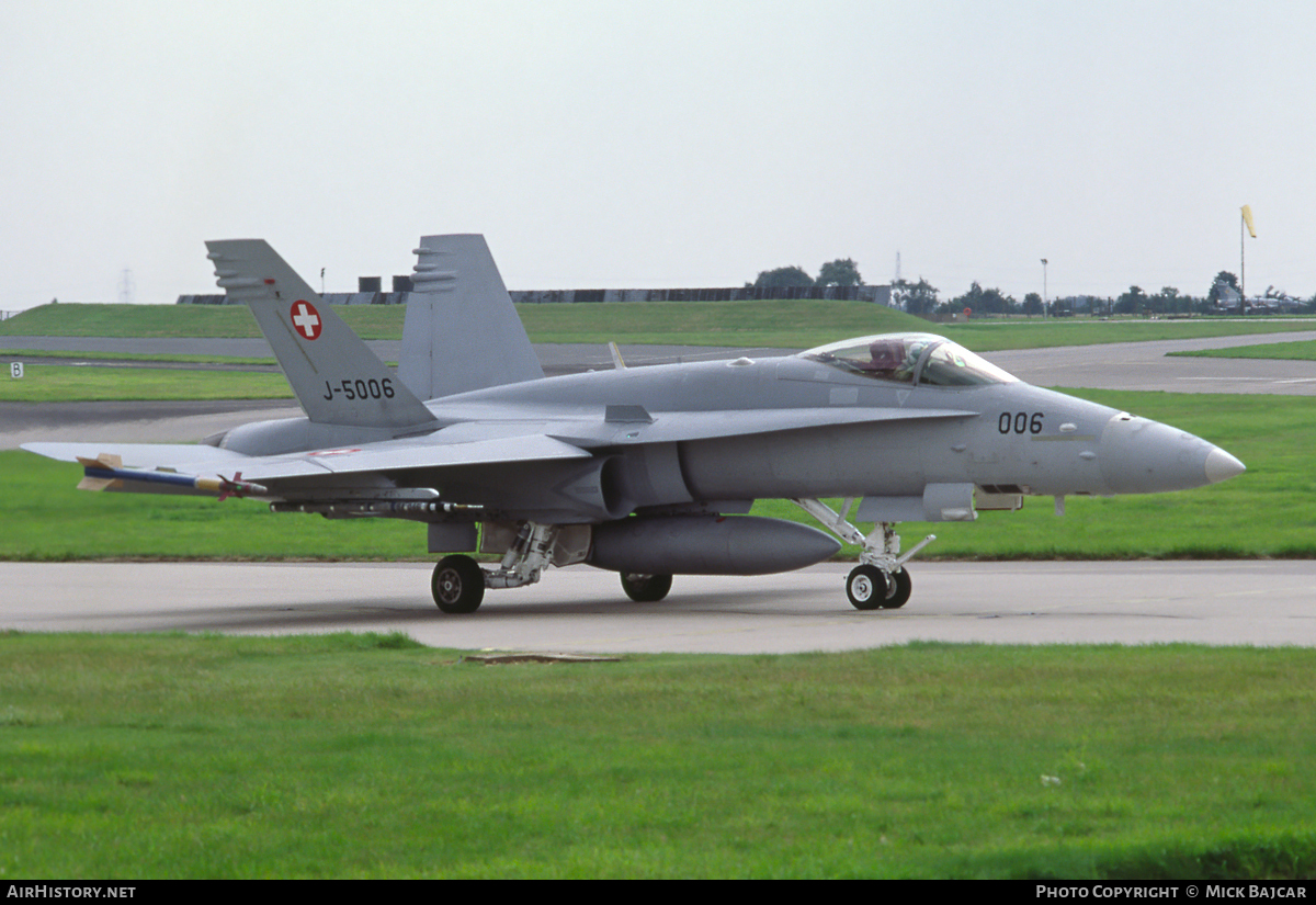 Aircraft Photo of J-5006 | McDonnell Douglas F/A-18C Hornet | Switzerland - Air Force | AirHistory.net #62262