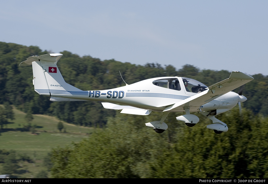 Aircraft Photo of HB-SDD | Diamond DA40D Diamond Star TDI | TDI Flyers Birrfeld | AirHistory.net #62270