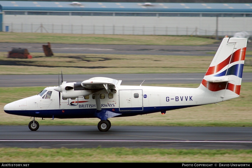 Aircraft Photo of G-BVVK | De Havilland Canada DHC-6-300 Twin Otter | British Airways | AirHistory.net #62271