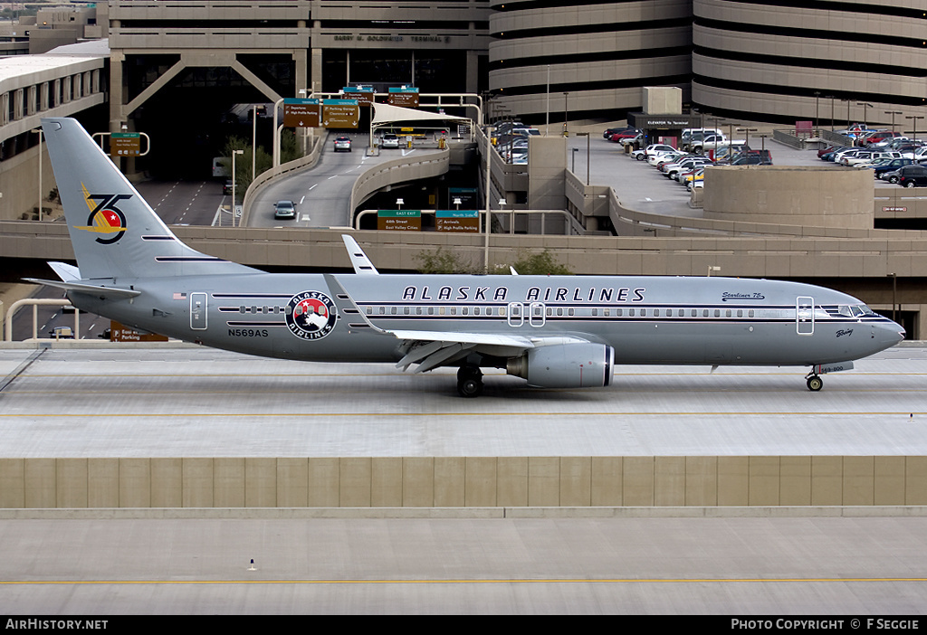 Aircraft Photo of N569AS | Boeing 737-890 | Alaska Airlines | AirHistory.net #62283