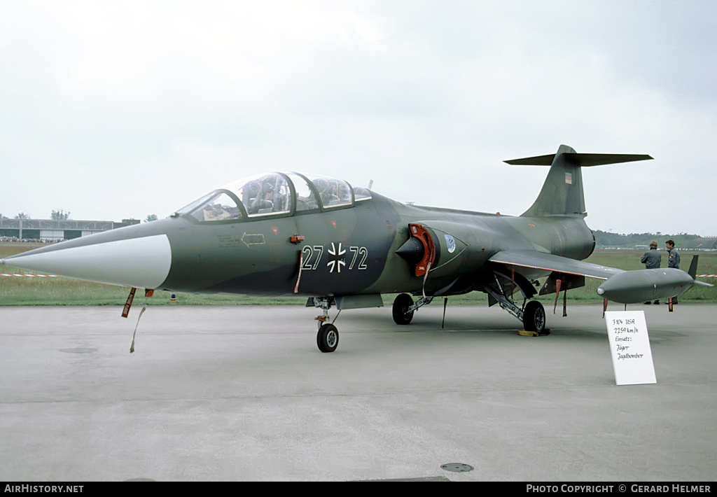Aircraft Photo of 2772 | Lockheed TF-104G Starfighter | Germany - Air Force | AirHistory.net #62304