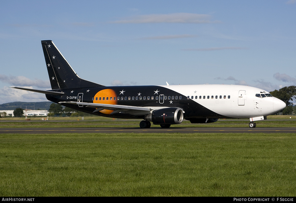 Aircraft Photo of G-ZAPW | Boeing 737-3L9(QC) | Titan Airways | AirHistory.net #62359