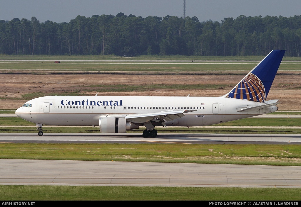 Aircraft Photo of N68155 | Boeing 767-224/ER | Continental Airlines | AirHistory.net #62362