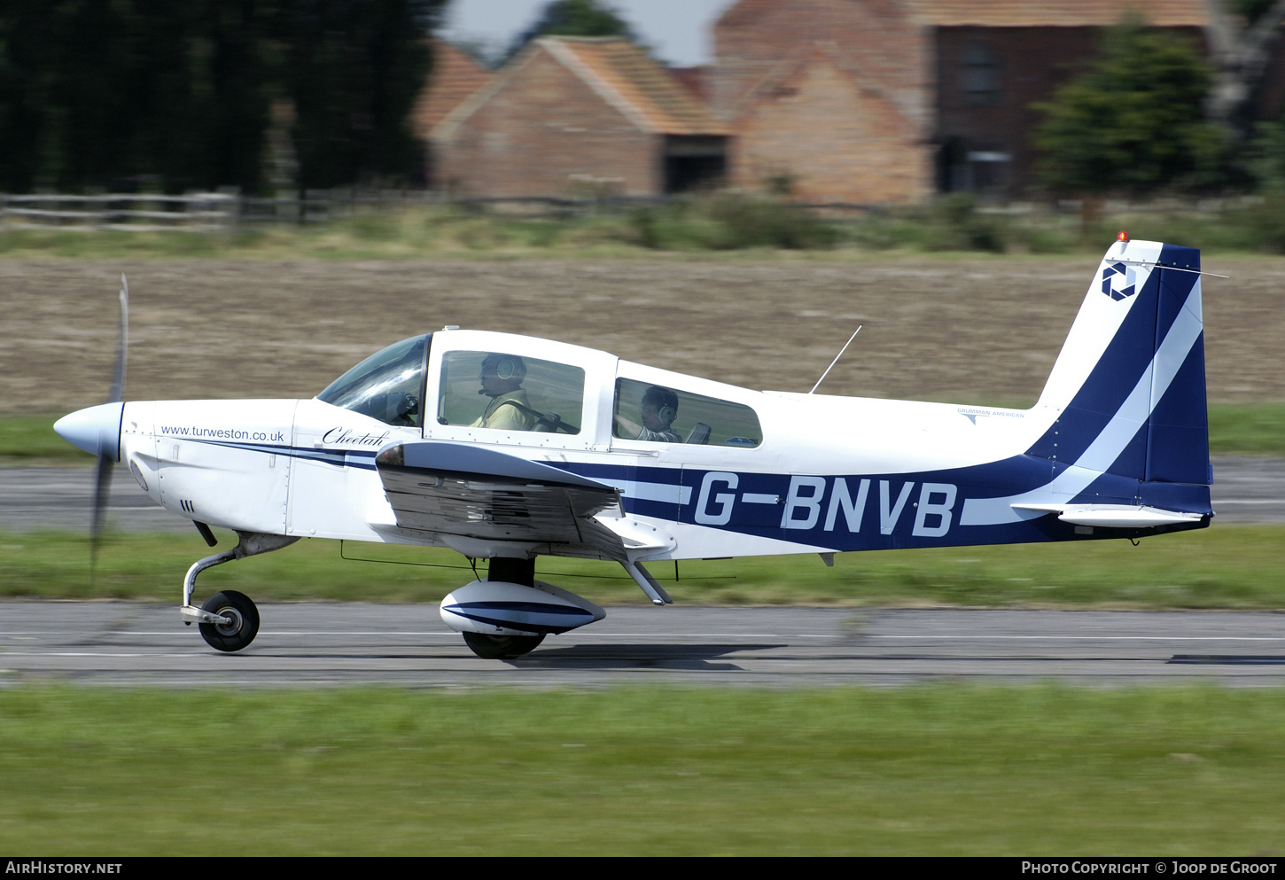 Aircraft Photo of G-BNVB | Grumman American AA-5A Cheetah | Turweston Flying School | AirHistory.net #62366