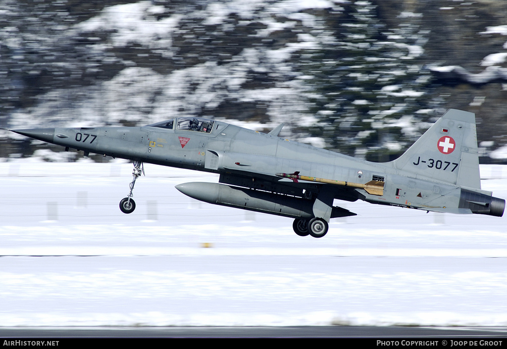 Aircraft Photo of J-3077 | Northrop F-5E Tiger II | Switzerland - Air Force | AirHistory.net #62396