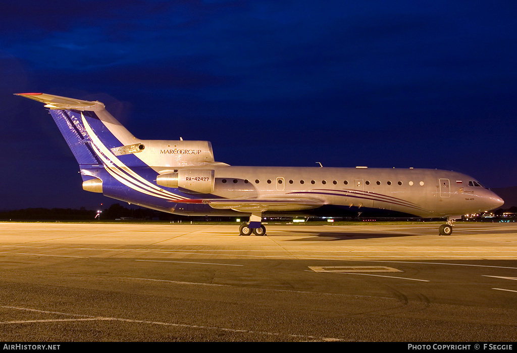 Aircraft Photo of RA-42427 | Yakovlev Yak-42D | S-Air | AirHistory.net #62407