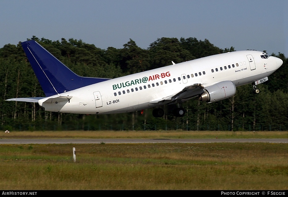 Aircraft Photo of LZ-BOI | Boeing 737-530 | Bulgaria Air | AirHistory.net #62454