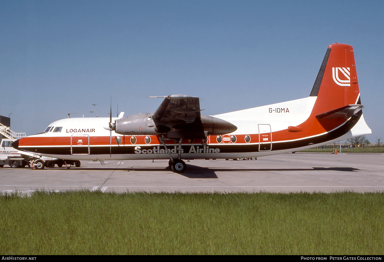 Aircraft Photo of G-IOMA | Fokker F27-100 Friendship | Loganair | AirHistory.net #62471