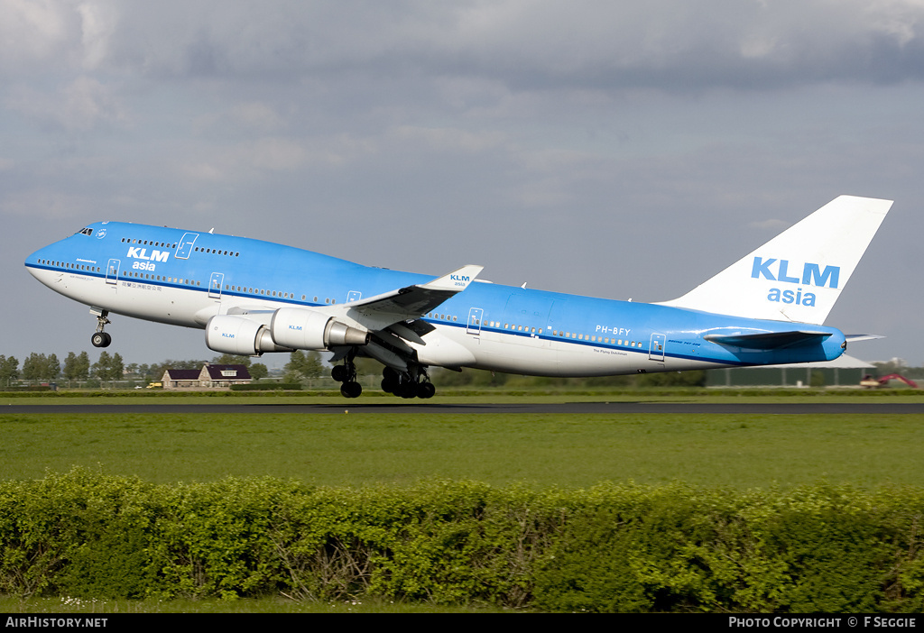 Aircraft Photo of PH-BFY | Boeing 747-406M | KLM Asia | AirHistory.net #62527
