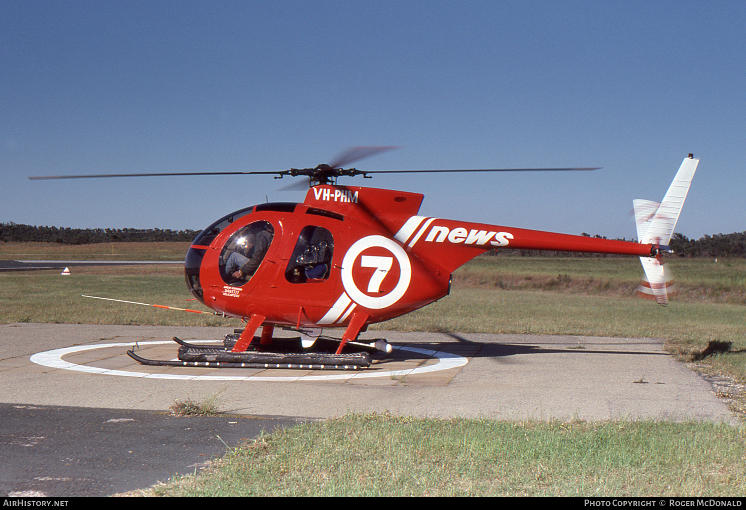 Aircraft Photo of VH-PHM | Hughes 500C (369HS) | Channel 7 News | AirHistory.net #62537