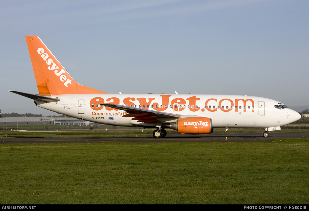 Aircraft Photo of G-EZJX | Boeing 737-73V | EasyJet | AirHistory.net #62543
