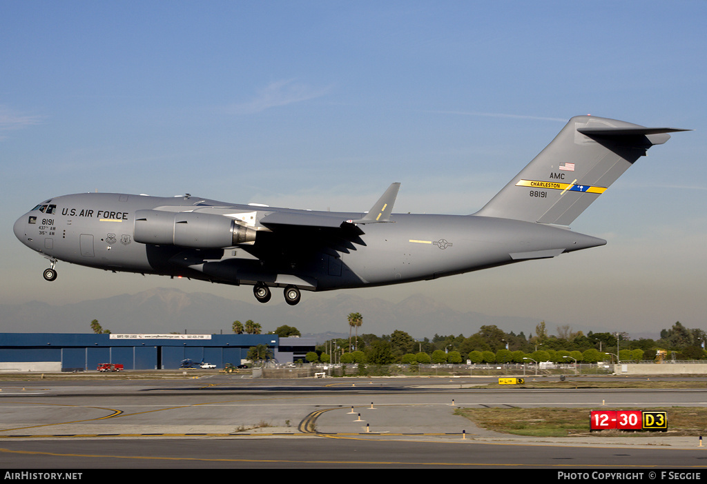 Aircraft Photo of 08-8191 / 88191 | Boeing C-17A Globemaster III | USA - Air Force | AirHistory.net #62547