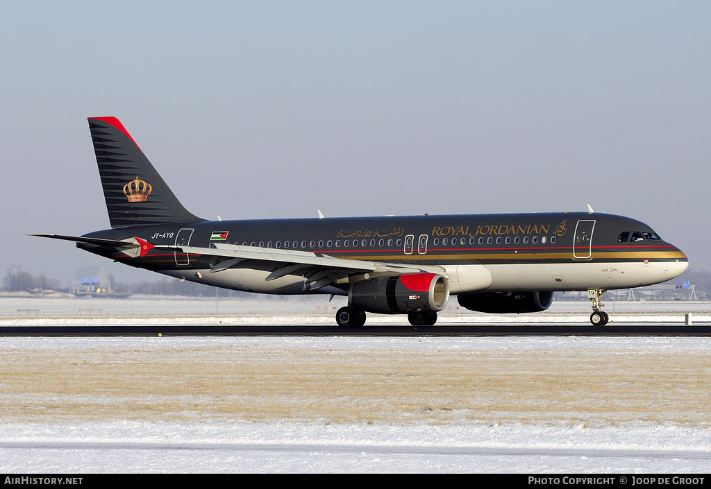 Aircraft Photo of JY-AYQ | Airbus A320-232 | Royal Jordanian Airlines | AirHistory.net #62557