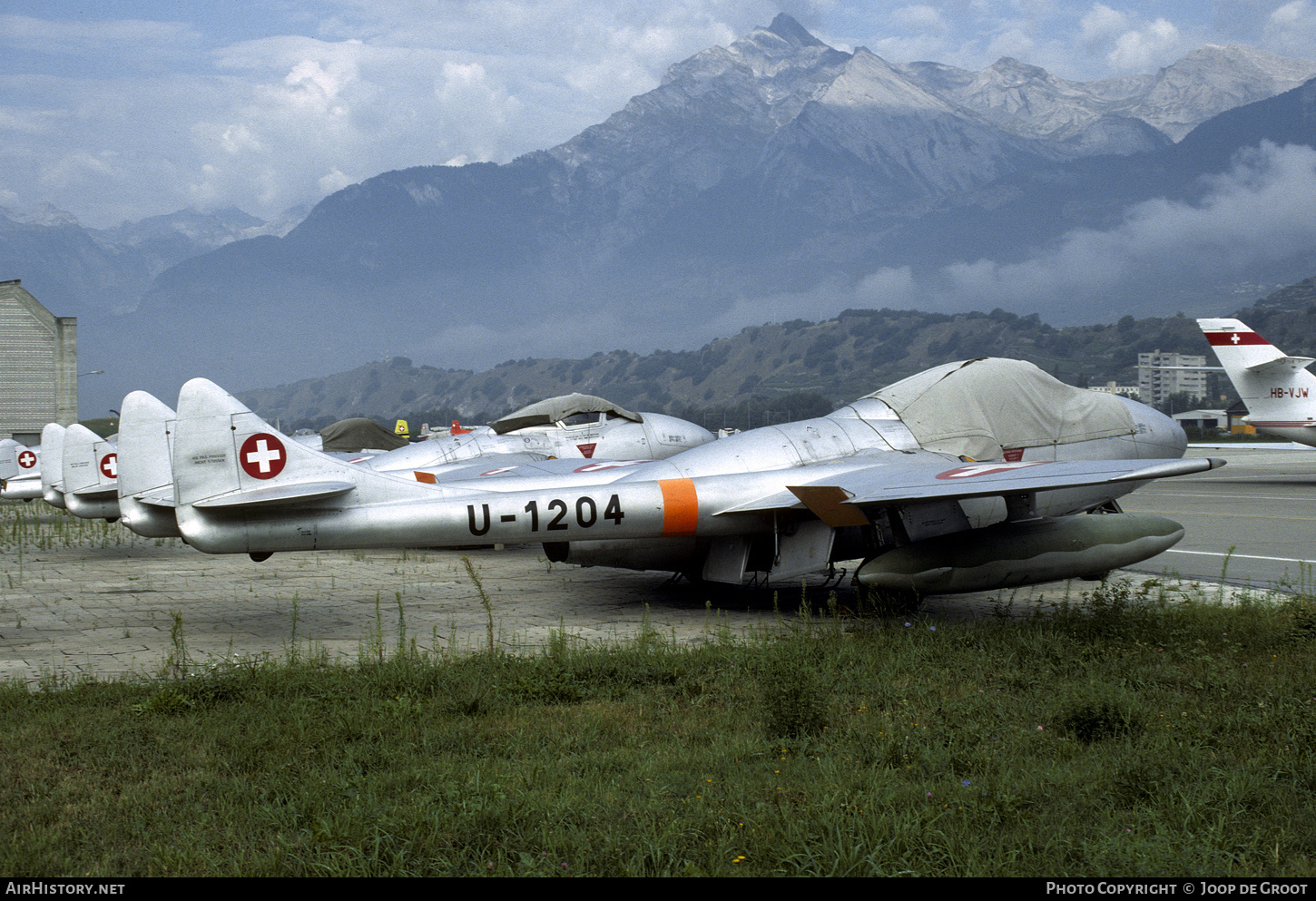 Aircraft Photo of U-1204 | De Havilland D.H. 115 Vampire T55 | Switzerland - Air Force | AirHistory.net #62581