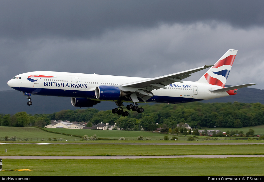 Aircraft Photo of G-YMMB | Boeing 777-236/ER | British Airways | AirHistory.net #62631