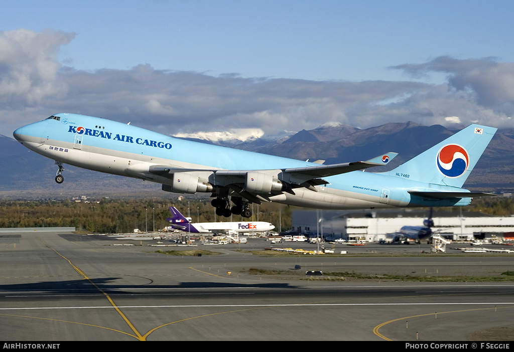 Aircraft Photo of HL7462 | Boeing 747-4B5F/SCD | Korean Air Cargo | AirHistory.net #62649