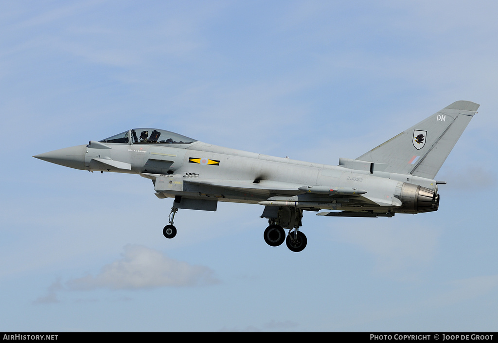 Aircraft Photo of ZJ923 | Eurofighter EF-2000 Typhoon FGR4 | UK - Air Force | AirHistory.net #62673