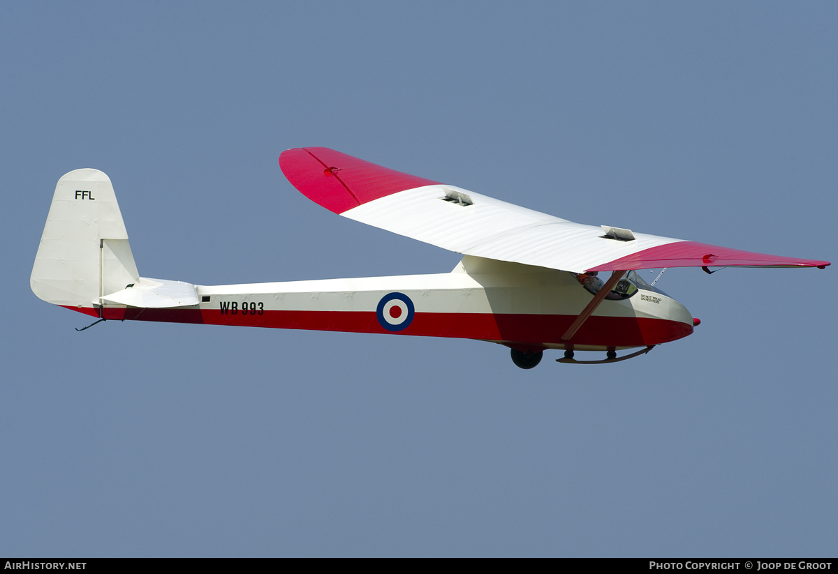 Aircraft Photo of PH-201 / WB993 | Slingsby Sedbergh TX1 (T-21B) | UK - Air Force | AirHistory.net #62682