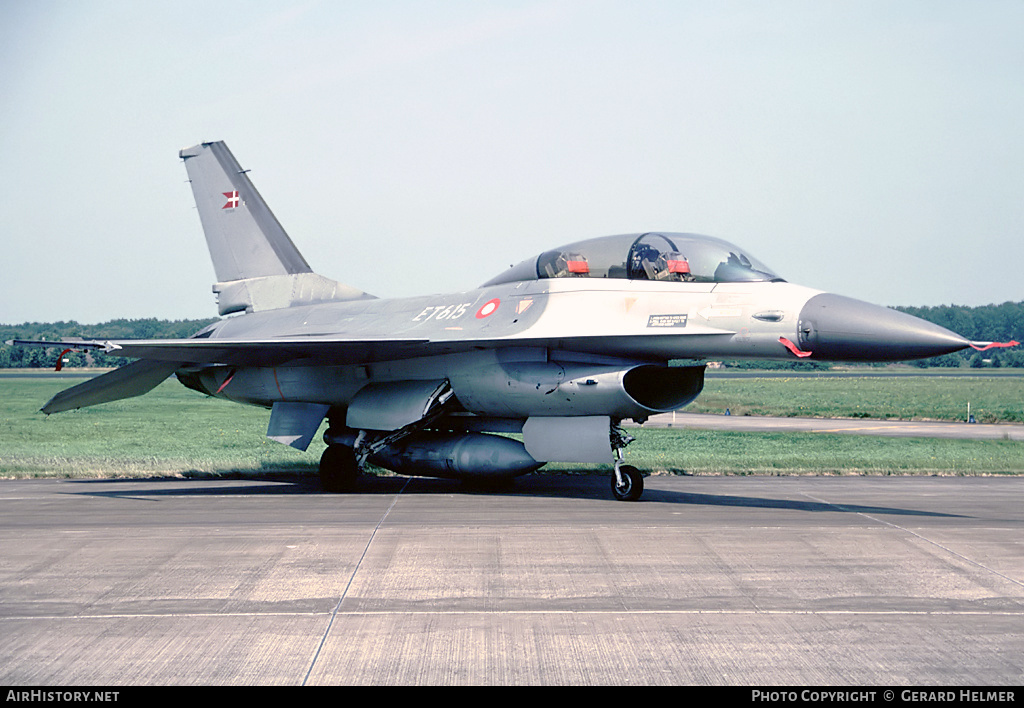 Aircraft Photo of ET-615 | General Dynamics F-16B Fighting Falcon | Denmark - Air Force | AirHistory.net #62686