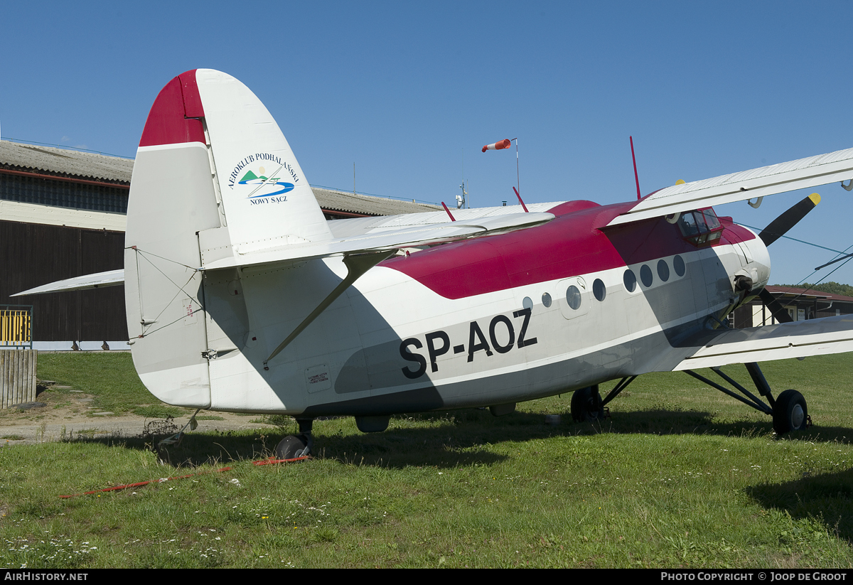 Aircraft Photo of SP-AOZ | Antonov An-2P | Aeroklub Podhalański Nowy Sącz | AirHistory.net #62734