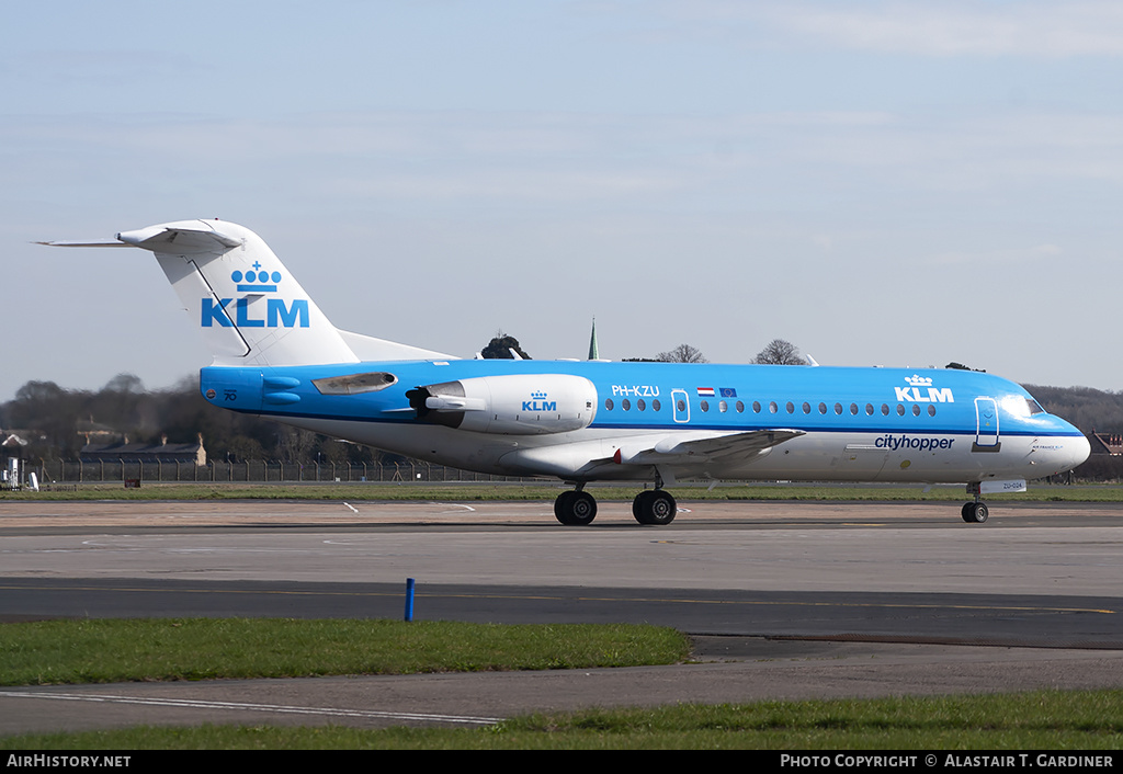 Aircraft Photo of PH-KZU | Fokker 70 (F28-0070) | KLM Cityhopper | AirHistory.net #62748