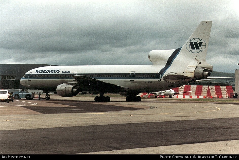 Aircraft Photo of C-GIES | Lockheed L-1011-385-1-15 TriStar 100 | Worldways Canada | AirHistory.net #62773