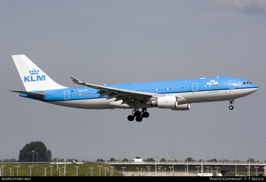 Aircraft Photo of PH-AOH | Airbus A330-203 | KLM - Royal Dutch Airlines | AirHistory.net #62776