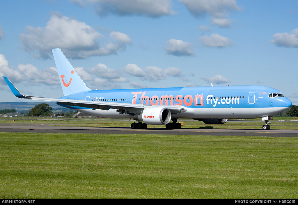 Aircraft Photo of G-OBYD | Boeing 767-304/ER | Thomsonfly | AirHistory.net #62781