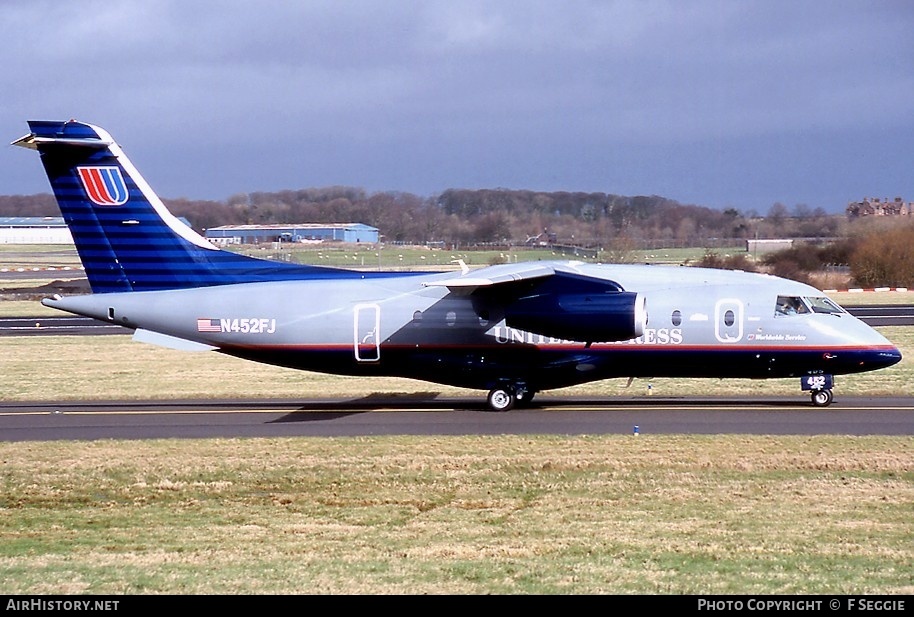 Aircraft Photo of N452FJ | Fairchild Dornier 328-310 328JET | United Express | AirHistory.net #62880