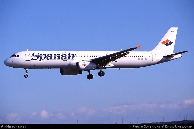 Aircraft Photo of EC-HQZ | Airbus A321-231 | Spanair | AirHistory.net #62887