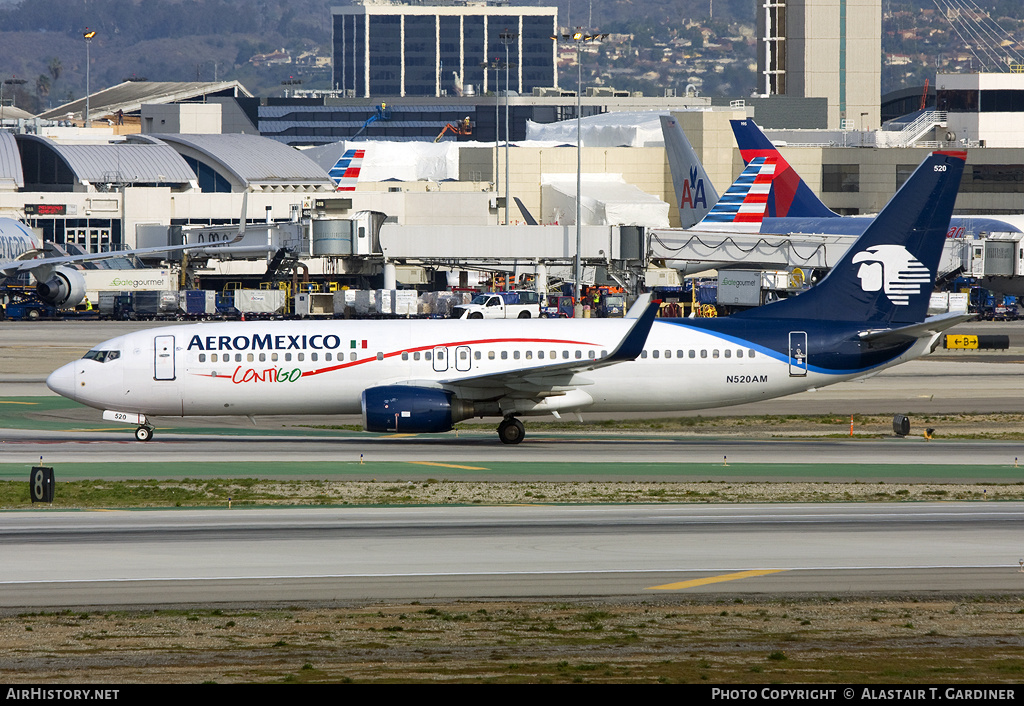 Aircraft Photo of N520AM | Boeing 737-81Q | AeroMéxico | AirHistory.net #62910