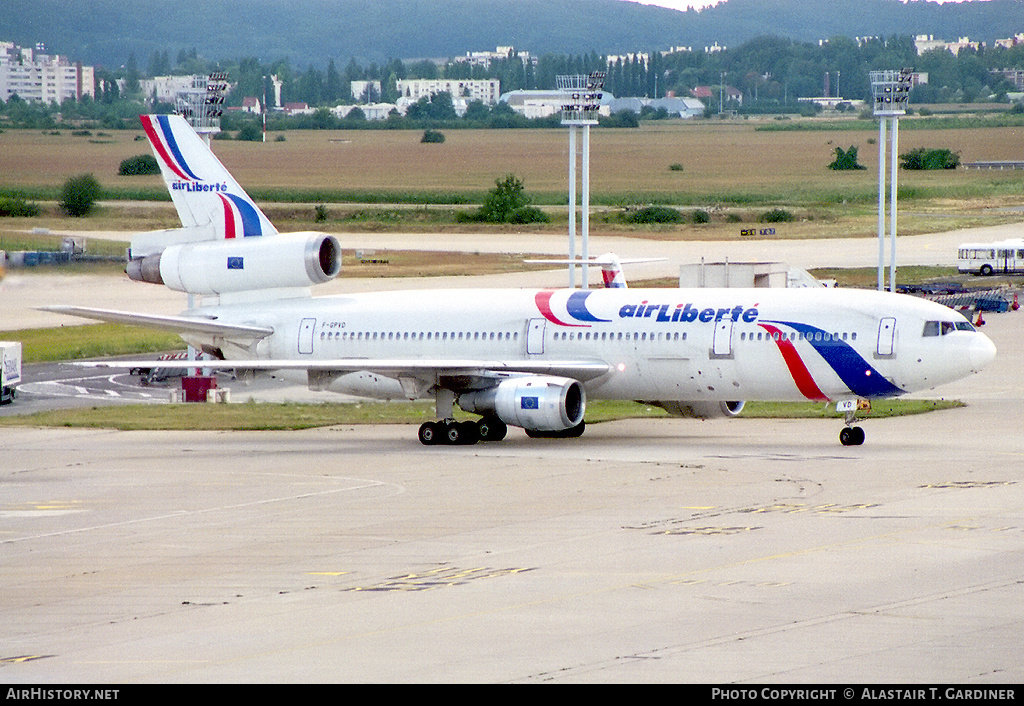 Aircraft Photo of F-GPVD | McDonnell Douglas DC-10-30 | Air Liberté | AirHistory.net #62927