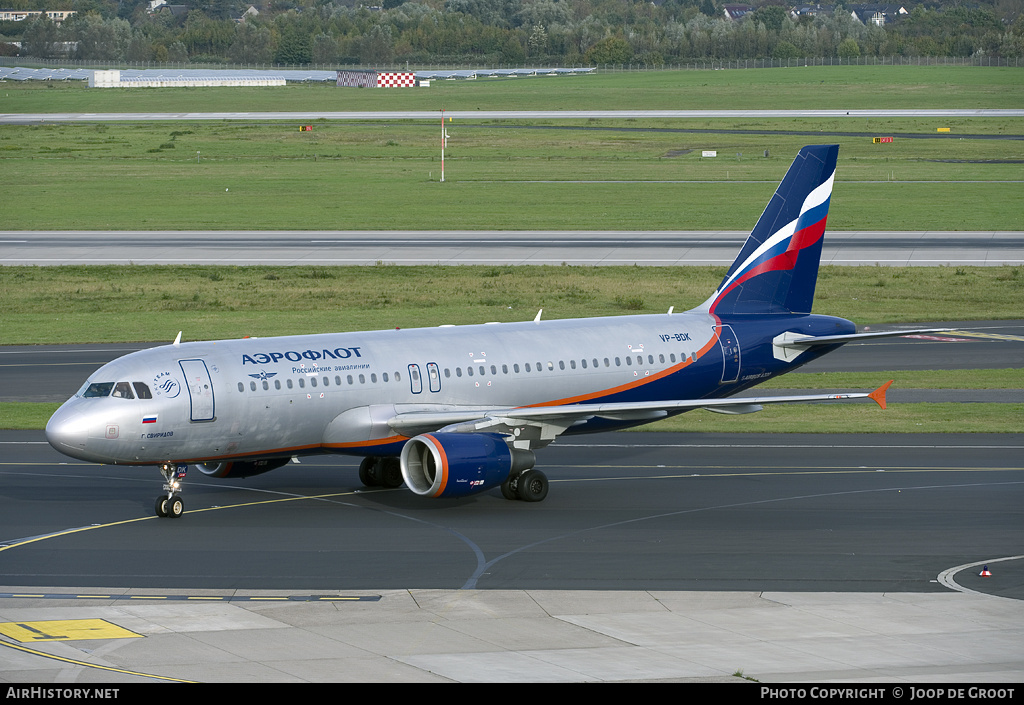 Aircraft Photo of VP-BDK | Airbus A320-214 | Aeroflot - Russian Airlines | AirHistory.net #62980