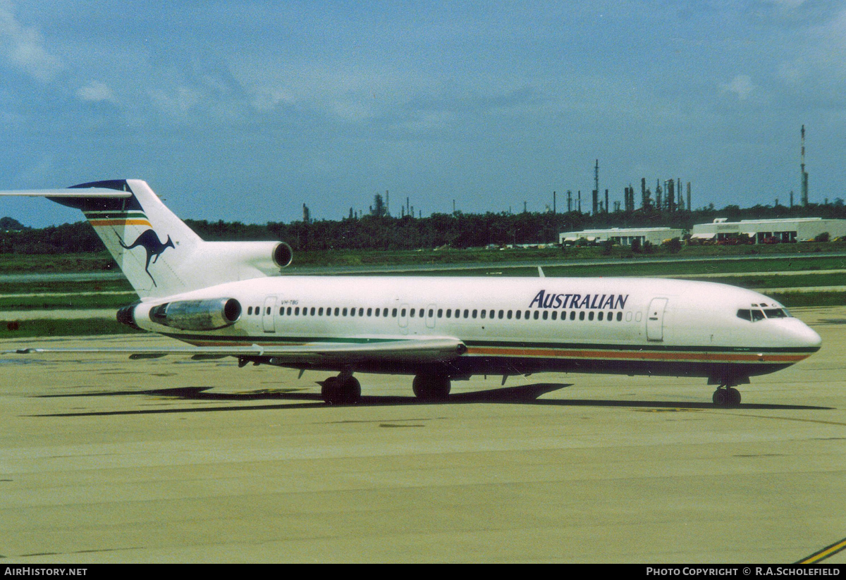 Aircraft Photo of VH-TBG | Boeing 727-276/Adv | Australian Airlines | AirHistory.net #63049
