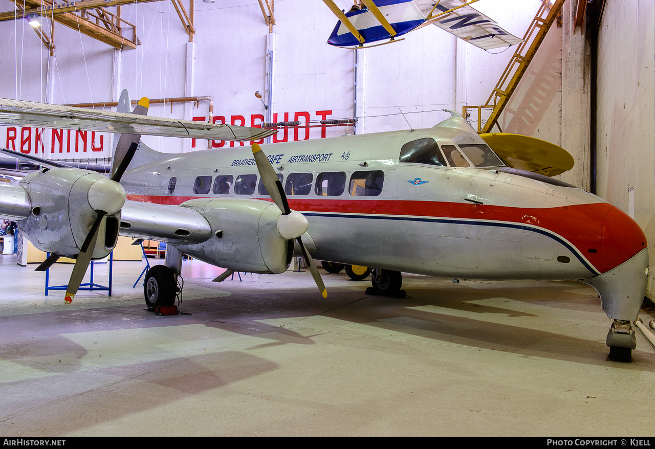 Aircraft Photo of LN-PSG | De Havilland D.H. 114 Heron 1B | Braathens SAFE | AirHistory.net #63052