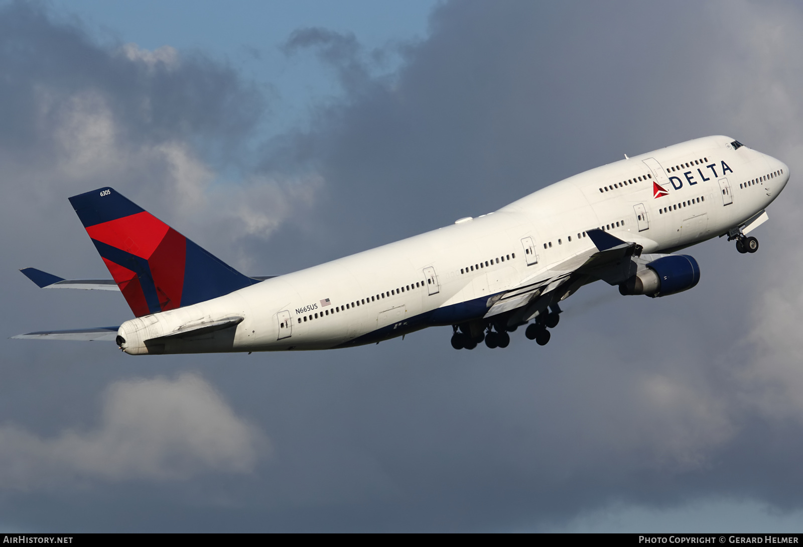 Aircraft Photo of N665US | Boeing 747-451 | Delta Air Lines | AirHistory.net #63066