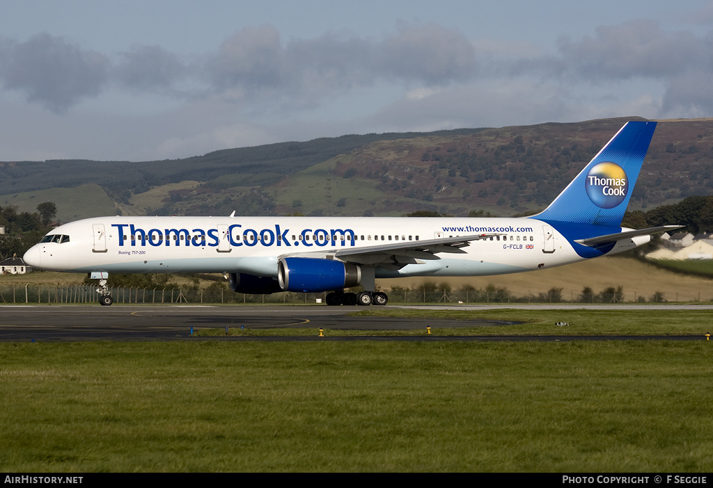 Aircraft Photo of G-FCLB | Boeing 757-28A | Thomas Cook Airlines | AirHistory.net #63085