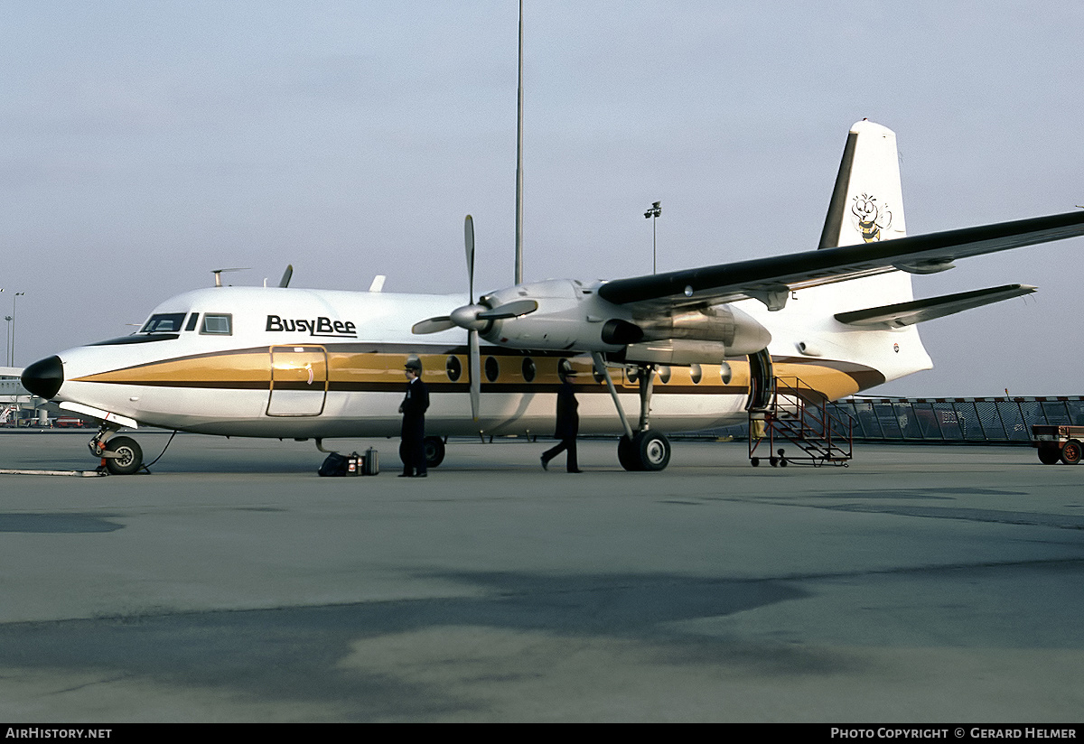 Aircraft Photo of LN-SUE | Fokker F27-100 Friendship | Busy Bee of Norway | AirHistory.net #63112