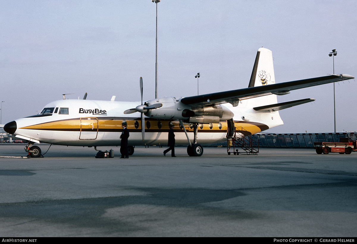 Aircraft Photo of LN-SUE | Fokker F27-100 Friendship | Busy Bee of Norway | AirHistory.net #63112