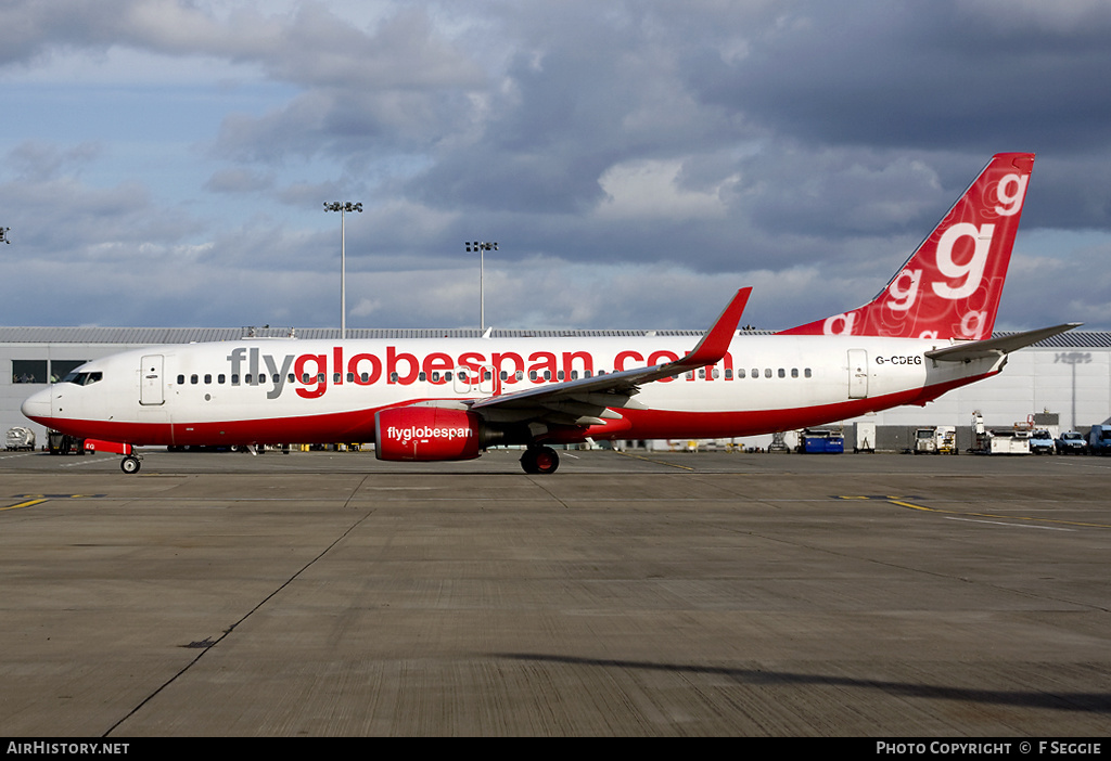 Aircraft Photo of G-CDEG | Boeing 737-8BK | Flyglobespan | AirHistory.net #63151