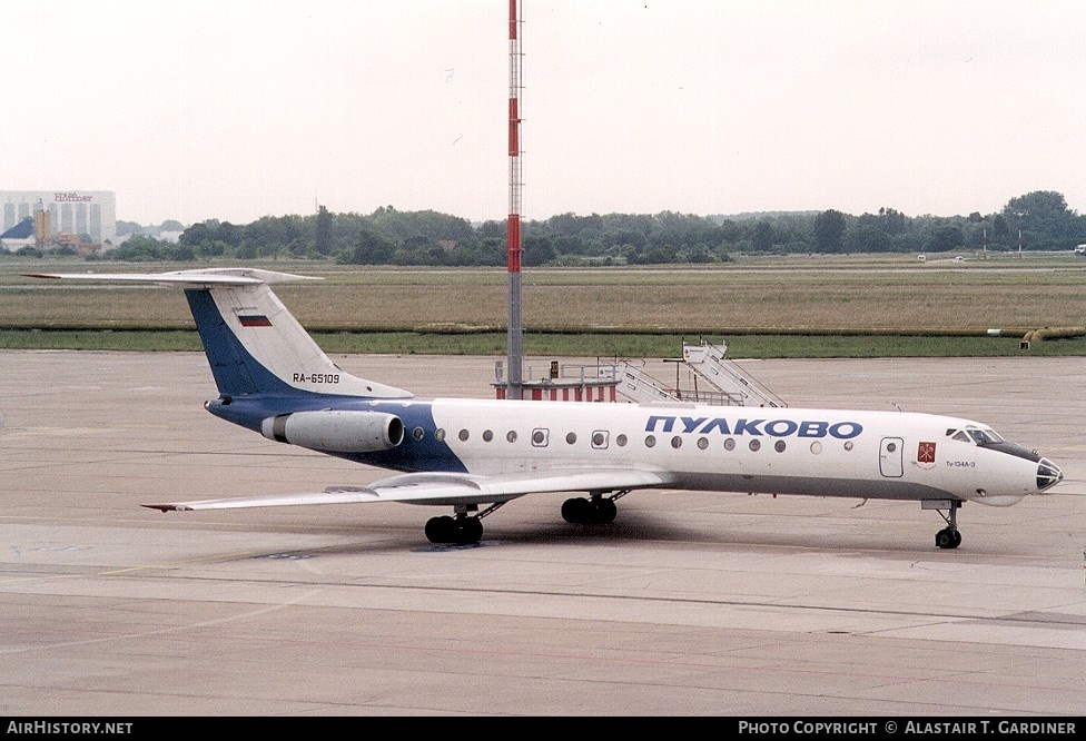 Aircraft Photo of RA-65109 | Tupolev Tu-134A-3 | Pulkovo Airlines | AirHistory.net #63154