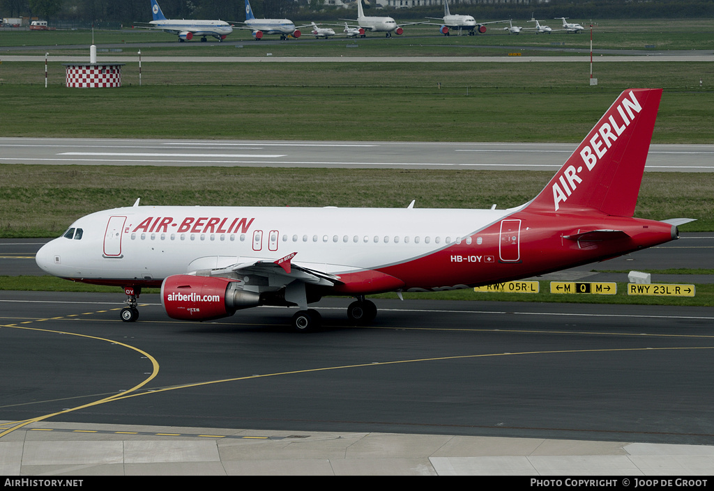 Aircraft Photo of HB-IOY | Airbus A319-112 | Air Berlin | AirHistory.net #63190